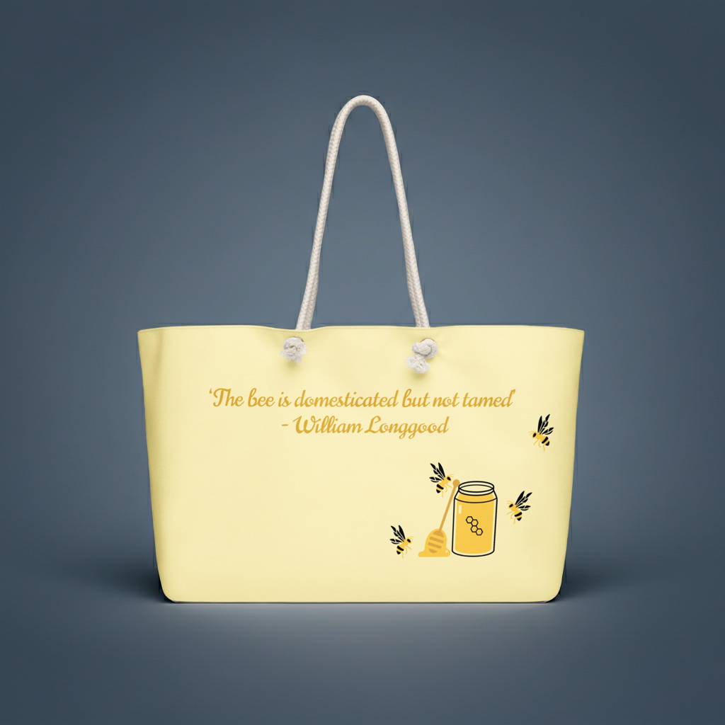 Honey Bee Oversized Weekender Bag - CoRa Lu Designs