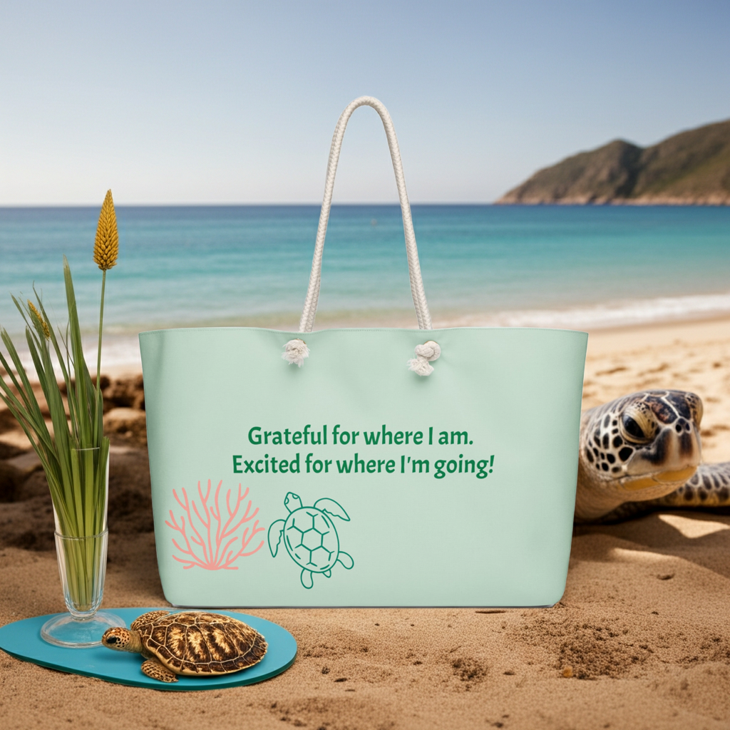 Turtle Oversized weekender bag - CoRa Lu Designs