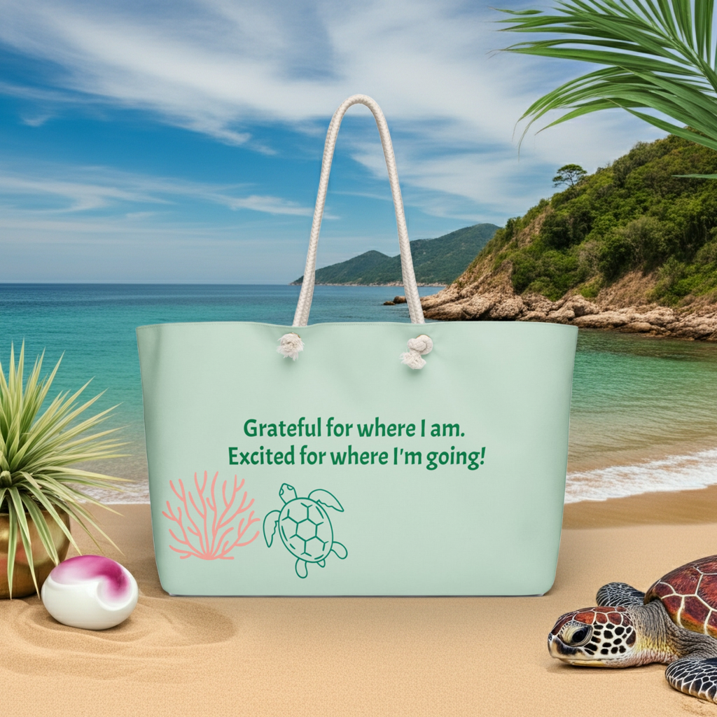 Turtle Oversized weekender bag - CoRa Lu Designs